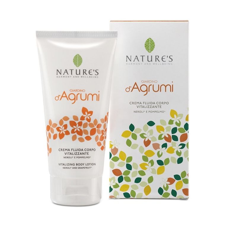 nature's il giardino d'agrumi crema fluida corpo vitalizzante 150 ml