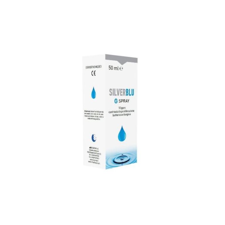 silver blu g spray via orale contrasta la proliferazione batterica e fungina 50 ml