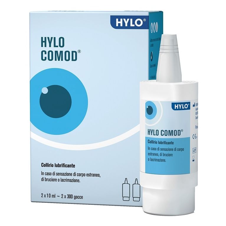 hylo-comod gocce oculari ialuronato di sodio 0,1% 2 flaconcini da 10 ml