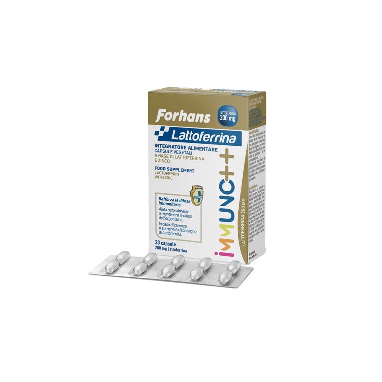forhans lattoferrina immuno++ 200 mg lattoferrina 30 capsule