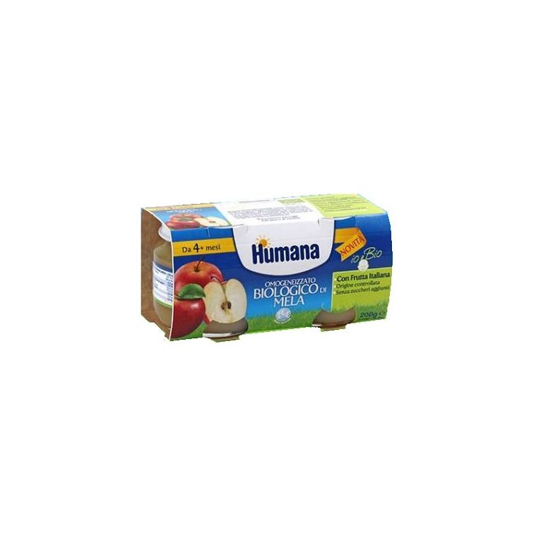 humana omogeneizzato mela bio 2 vasetti 100g