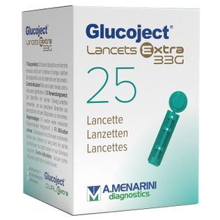 LANCETTA PUNGIDITO GLUCOJET EXTRA GAUGE 33 25 PEZZI