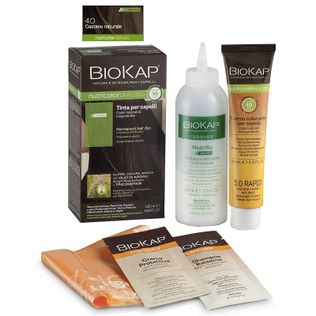 BIOS LINE  BIOKAP NUTRICOLOR DELICATO RAPID TINTA 4,00 CASTANO NATURALE 135 ML