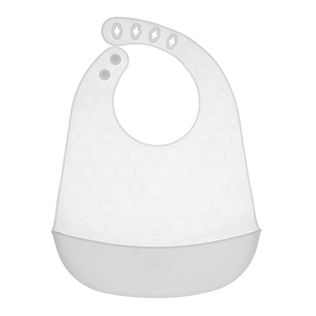 CHICCO EASY ROLL BIB BAVAGLINO IN SILICONE CON TASCA NEUTRO