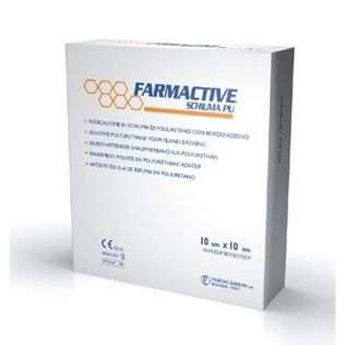 CEROTTO FARMACTIVE SCHIUMA IN POLIURETANO 10X10 CM 10 PEZZI