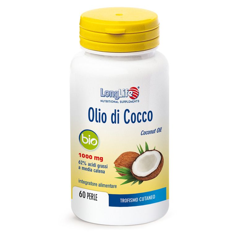 longlife olio cocco bio 60 perle in gelatina