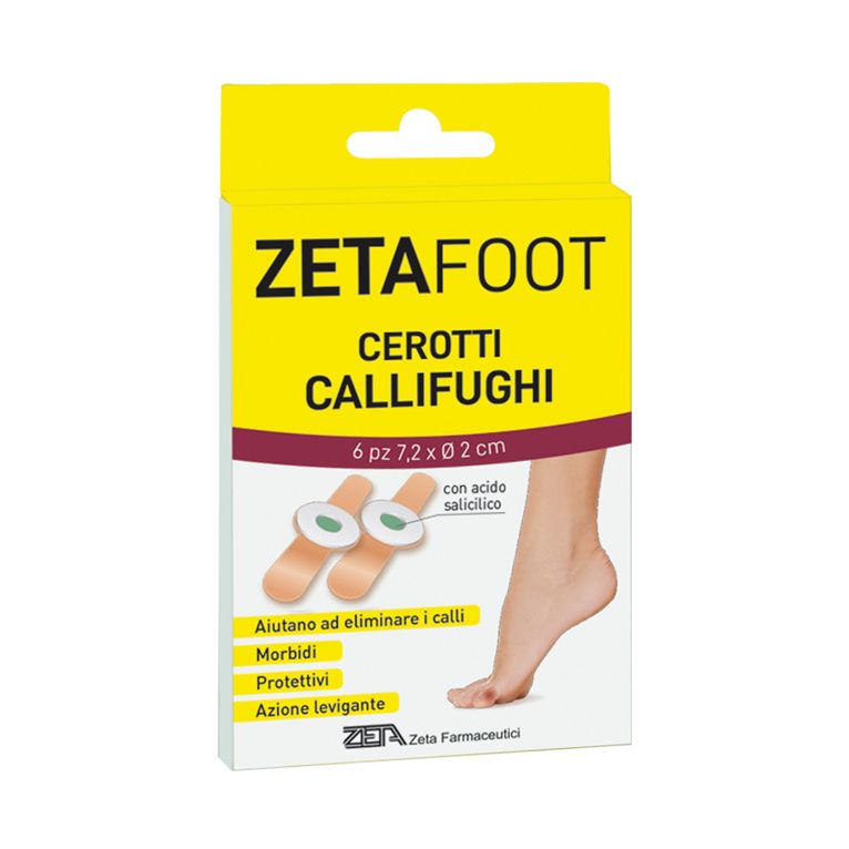 zetafoot cerotto callifugo dischetto centrale 6 pezzi