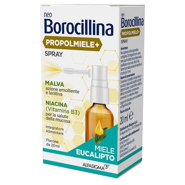 neoborocillina propolmiele+ spray miele eucalipto 20 ml