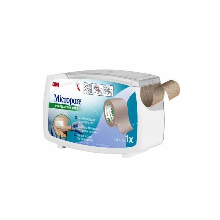 cerotto in carta micropore surgical tape tan m5x25mm dispenser