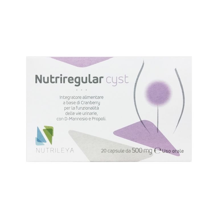 nutriregular cyst 20 capsule 500 mg