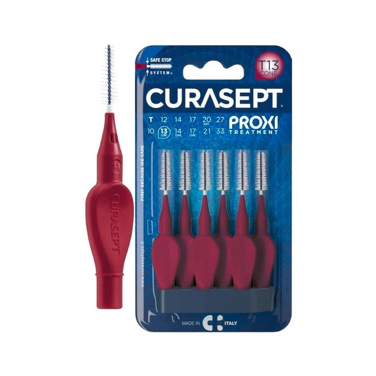 curasept proxi t13 cone bordeaux 6 pezzi