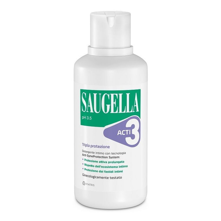 saugella acti3 tripla protezione detergente intimo 500 ml