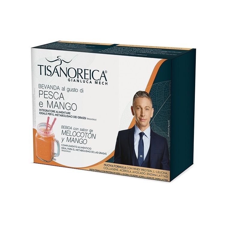 tisanoreica bevanda pesca mango 4 buste da 29 g