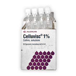 CELLUVISC 30 monod collirio 0,4 ml 10 mg/ml