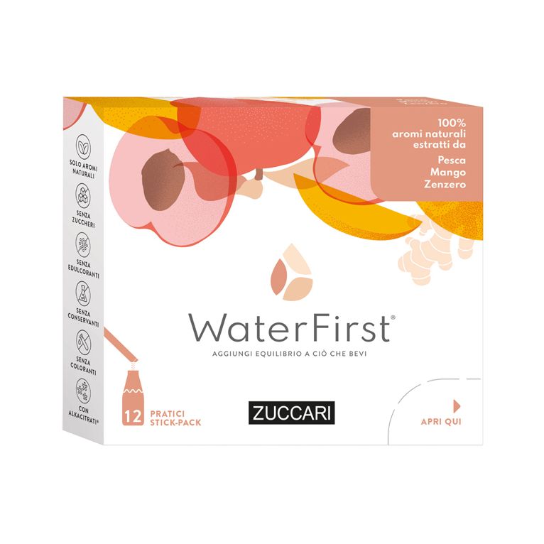 water first pesca-mango-zenzero 12 stick pack