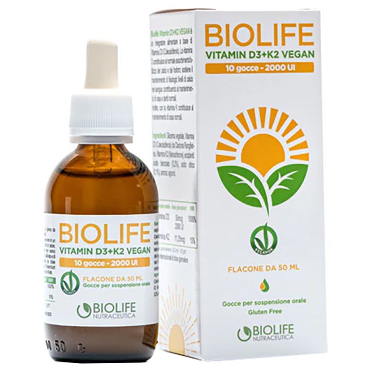 biolife vitamin d3+k2 vegan gocce 50 ml