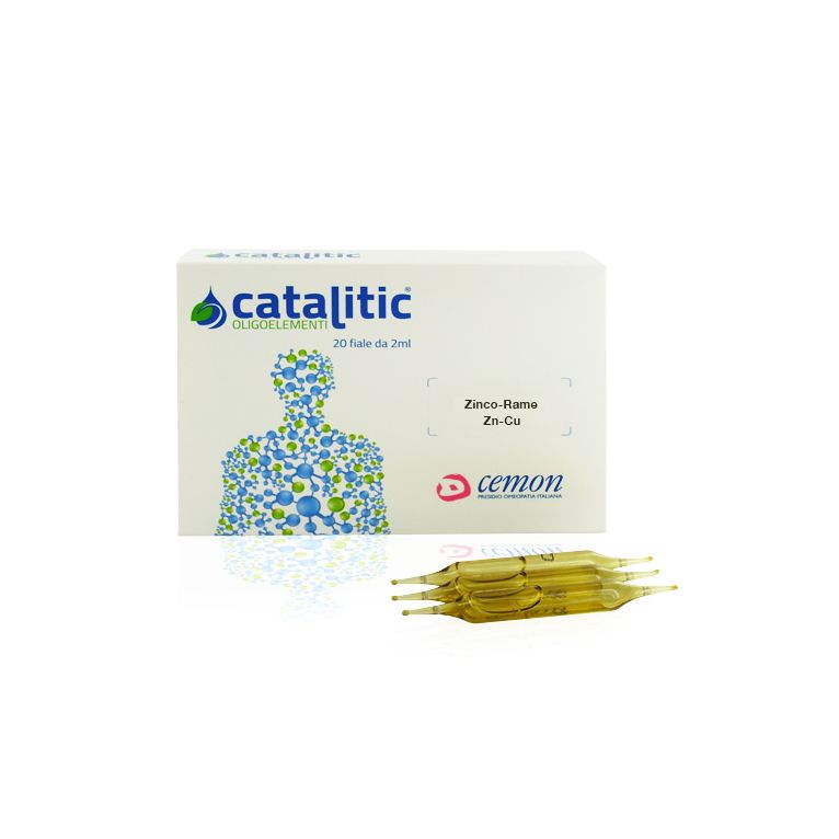catalitic oligoelementi zinco rame zn-cu 20 fiale 2 ml