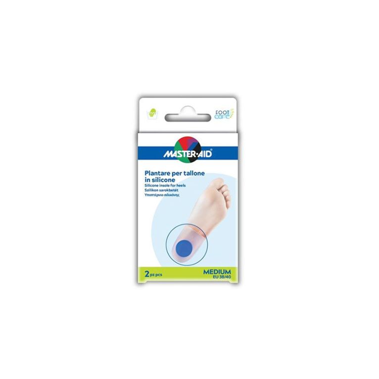 talloniera in due tipologie di silicone master-aid footcaremedium 2 pezzi f3