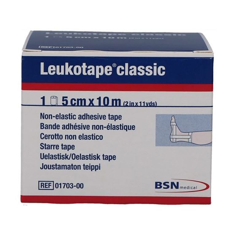 leukotape benda anelastica per bendaggi funzionali 5x100 cm