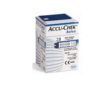STRISCE MISURAZIONE GLICEMIA ACCU-CHEK AVIVA BRK RETAIL 25 PEZZI