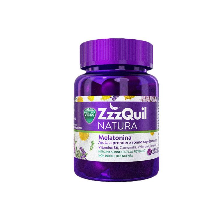 vicks zzzquil natura 30 pastiglie gommose