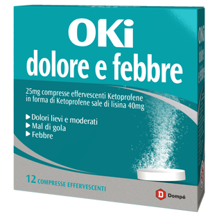 OKI DOLORE E FEBBRE 12 cpr eff 25 mg