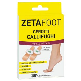 ZETAFOOT CEROTTO CALLIFUGO DISCHETTO CENTRALE 6 PEZZI