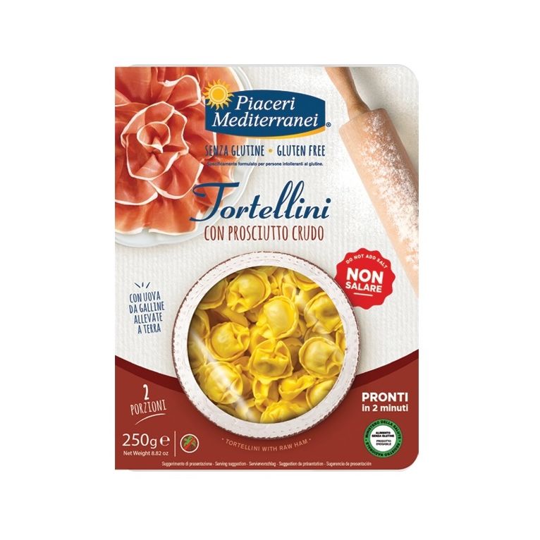 piaceri mediterranei tortellini prosciutto 250 g