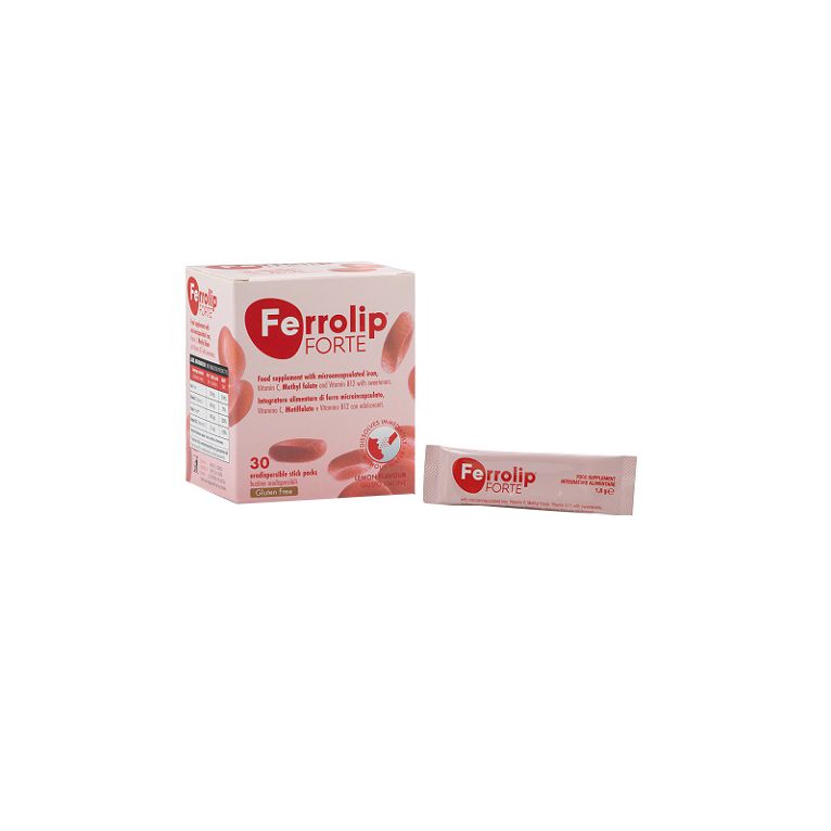 ferrolip forte 30 stick packs da 1,8 g gusto limone