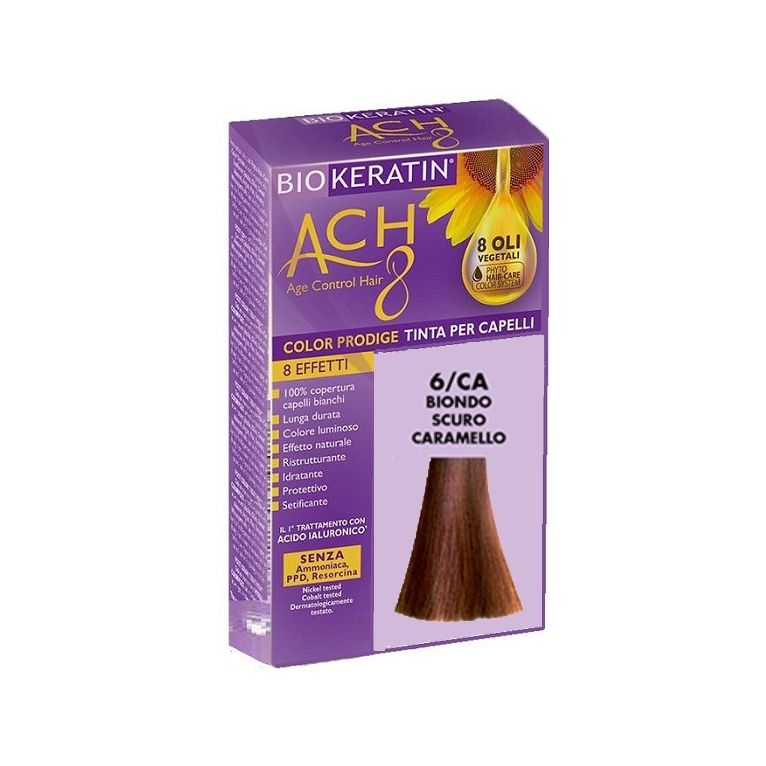 biokeratin ach8 color prodige 6/ca biondo scuro caramello