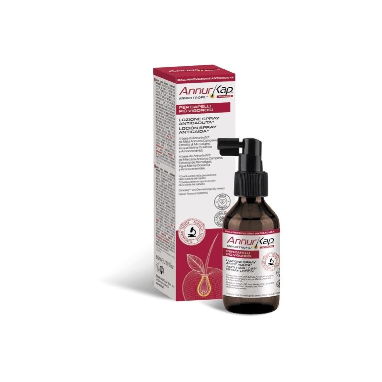 annurkap advanced lozione spray coadiuvante anticaduta 60 ml
