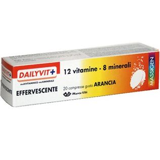 MASSIGEN DAILYVIT 12 VITAMINE 8 MINERALI EFFERVESCENTE 20 COMPRESSE