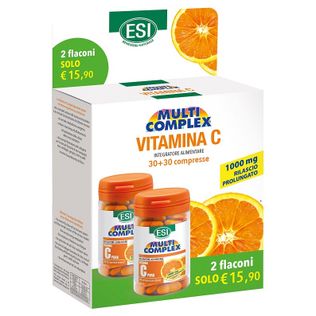 ESI VITAMINA C 1000MG RILASCIO PROLUNGATO 30+30 COMPRESSE SENZA GLUTINE