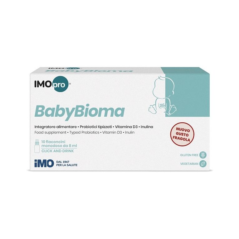 imopro babybioma fragola 10 flaconcini 8 ml