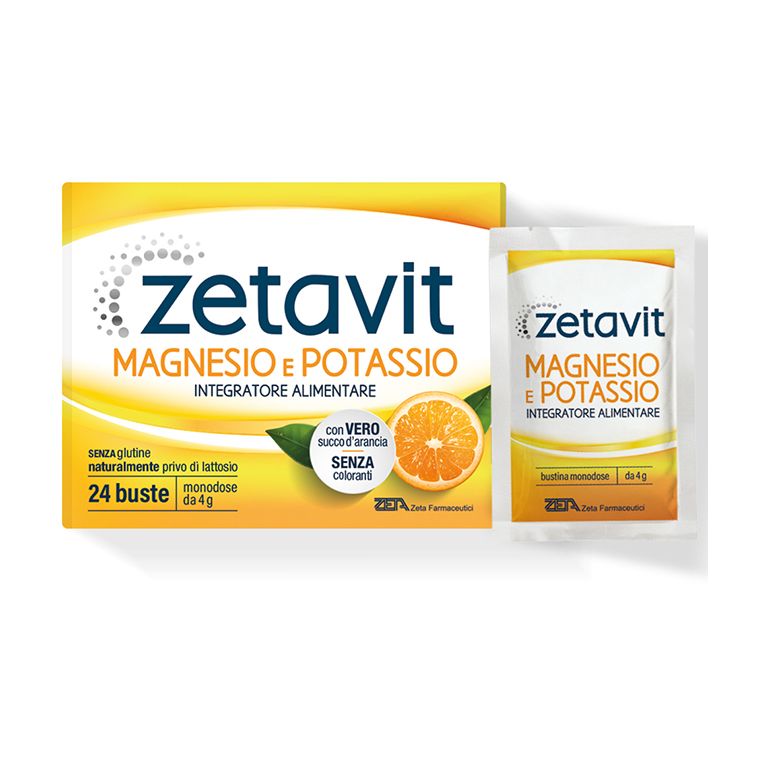 zetavit magnesio potassio 24 bustine da 4 g
