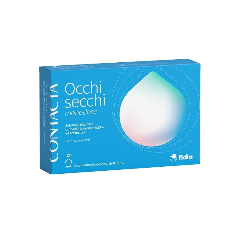 contacta occhi secchi monodose 15 contenitori monodose da 0,35 ml