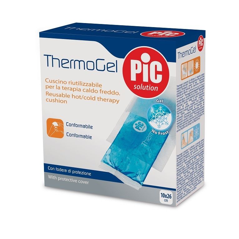 cuscino thermogel 10x26 cm terapia caldo freddo con fodera itc