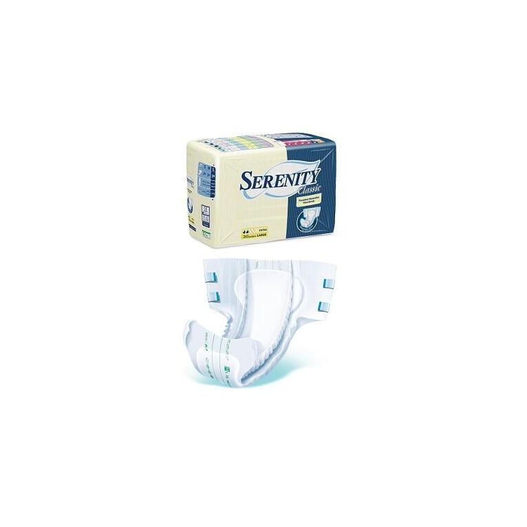 pannolone per incontinenza serenity classic extra taglia small 30 pezzi