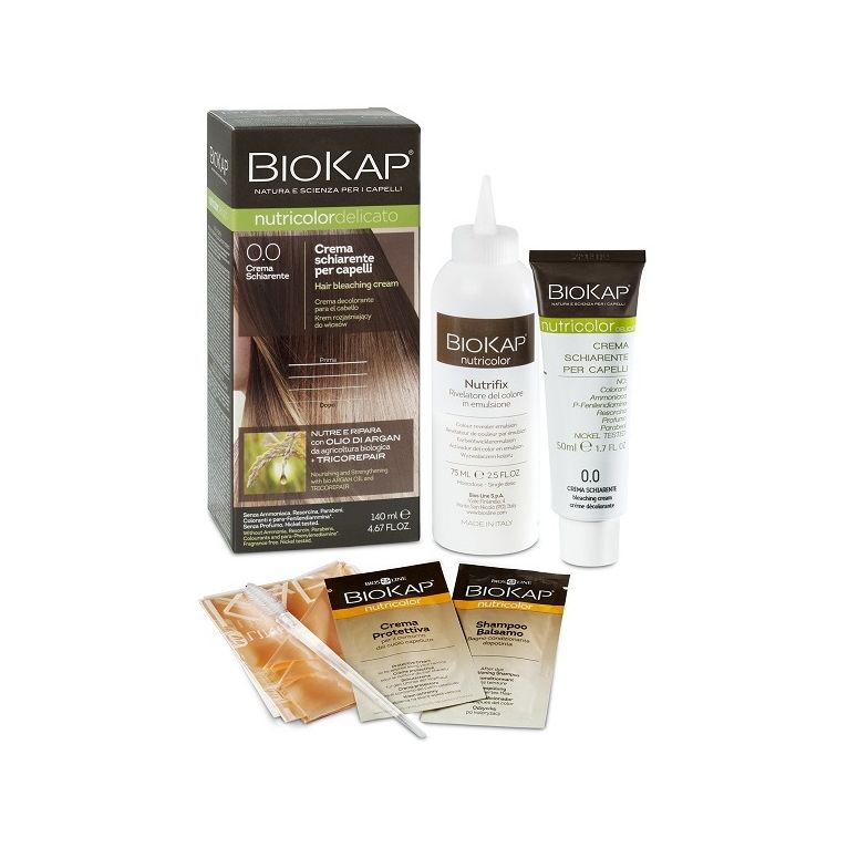 biokap nutricolor 0,0 new crema schiarente tinta tubo + flacone