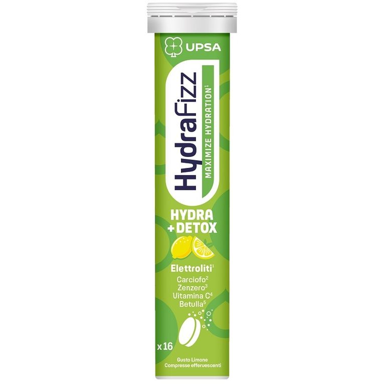 upsa hydrafizz detox maximize hydration 16 compresse effervescenti