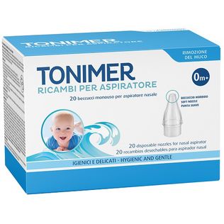 RICAMBI ASPIRATORE NASALE TONIMER 20 PEZZI