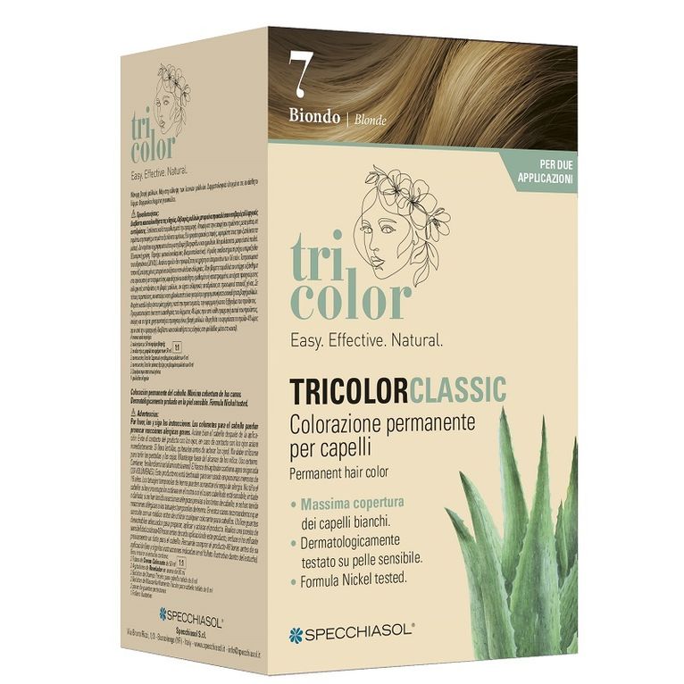 tricolor classic 7 biondo 2 tubi 50 ml + 2 shaker 50 ml + 4bustine 8 ml