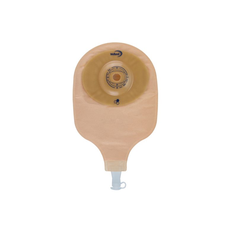 sacca per urostomia opaca ritagliabile aurum profile uro midi diametro 13-25 mm inizio convessita' 25 mm 10 pezzi