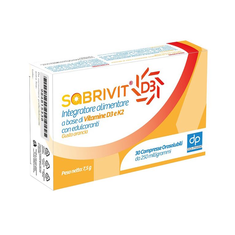 sabrivit d3 30 compresse orosolubili gusto arancia