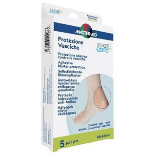 IDROCOLLOIDE MASTER-AID FOOTCARE VESCICHE TALLONE 69X44 MM 5PEZZI A1