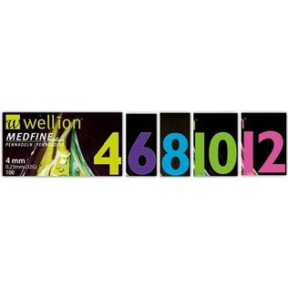 AGO PER PENNA DA INSULINA WELLION MEDFINE PLUS 6 31 GAUGE LUNGHEZZA 6 MM 100 PEZZI