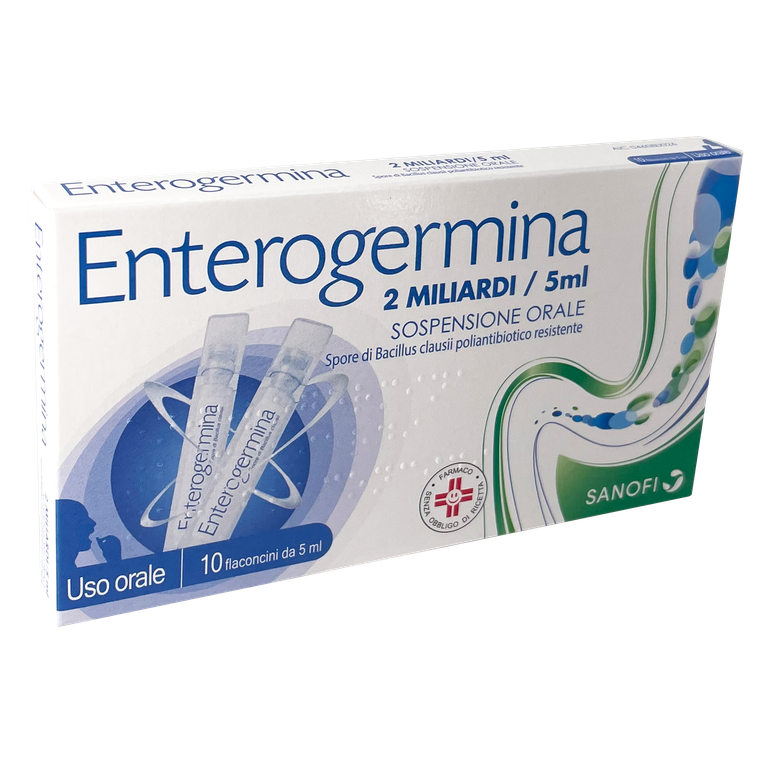 enterogermina orale sosp 10 flaconcini 2 mld 5 ml