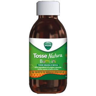 VICKS TOSSE NATURA BAMBINI TOSSE GRASSA E SECCA GUSTO MIELEE FRAGOLA 140 ML