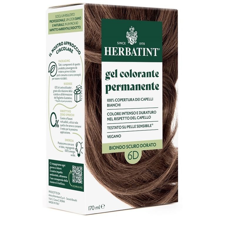 herbatint 6d biondo scuro dorato 170 ml