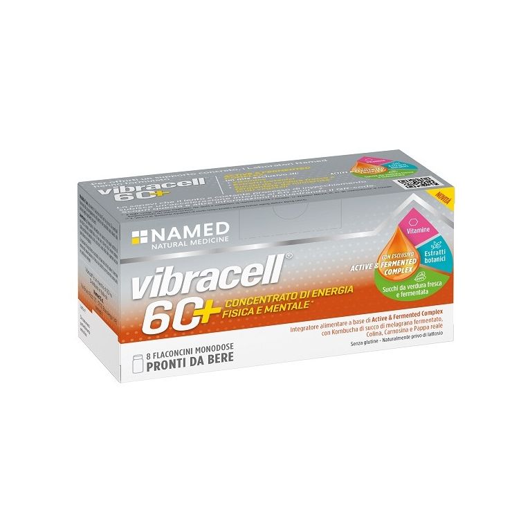vibracell 60+ 8 flaconcini 15 ml senza glutine naturalmenteprivo di lattosio